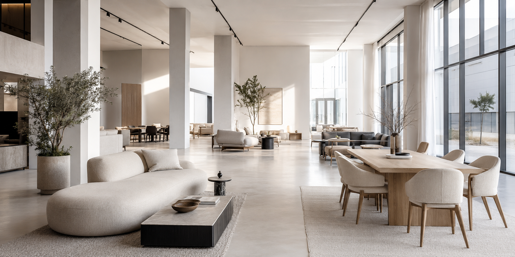 Contemporary furniture showroom